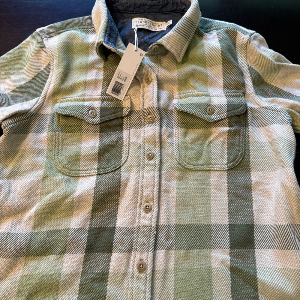 Outerknown Blanket Shirt - Green Plaid